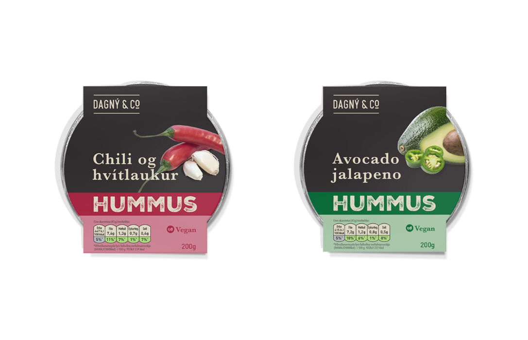 Hummus og brauðsalöt