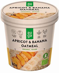 Auga ORGANIC Whole grain oatmeal with apricote and banana 60g