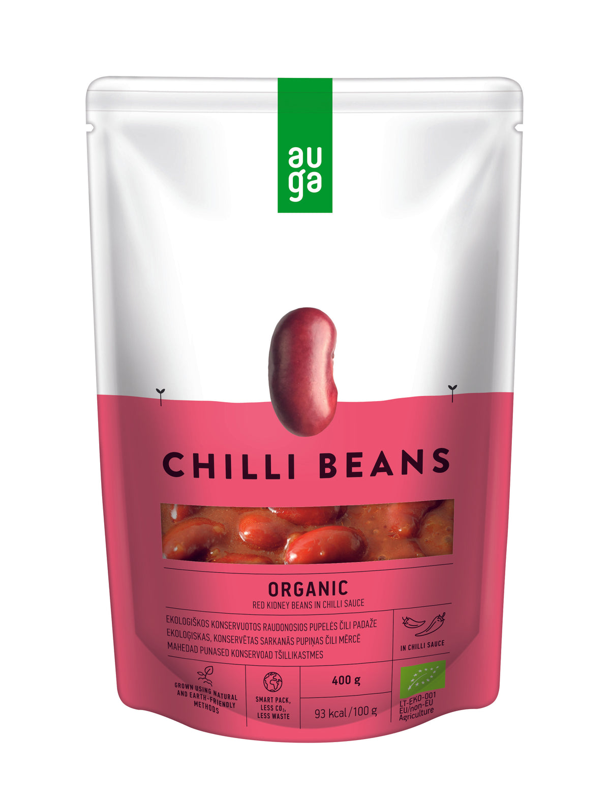 Auga ORGANIC Beans red kidn chilli 400 g
