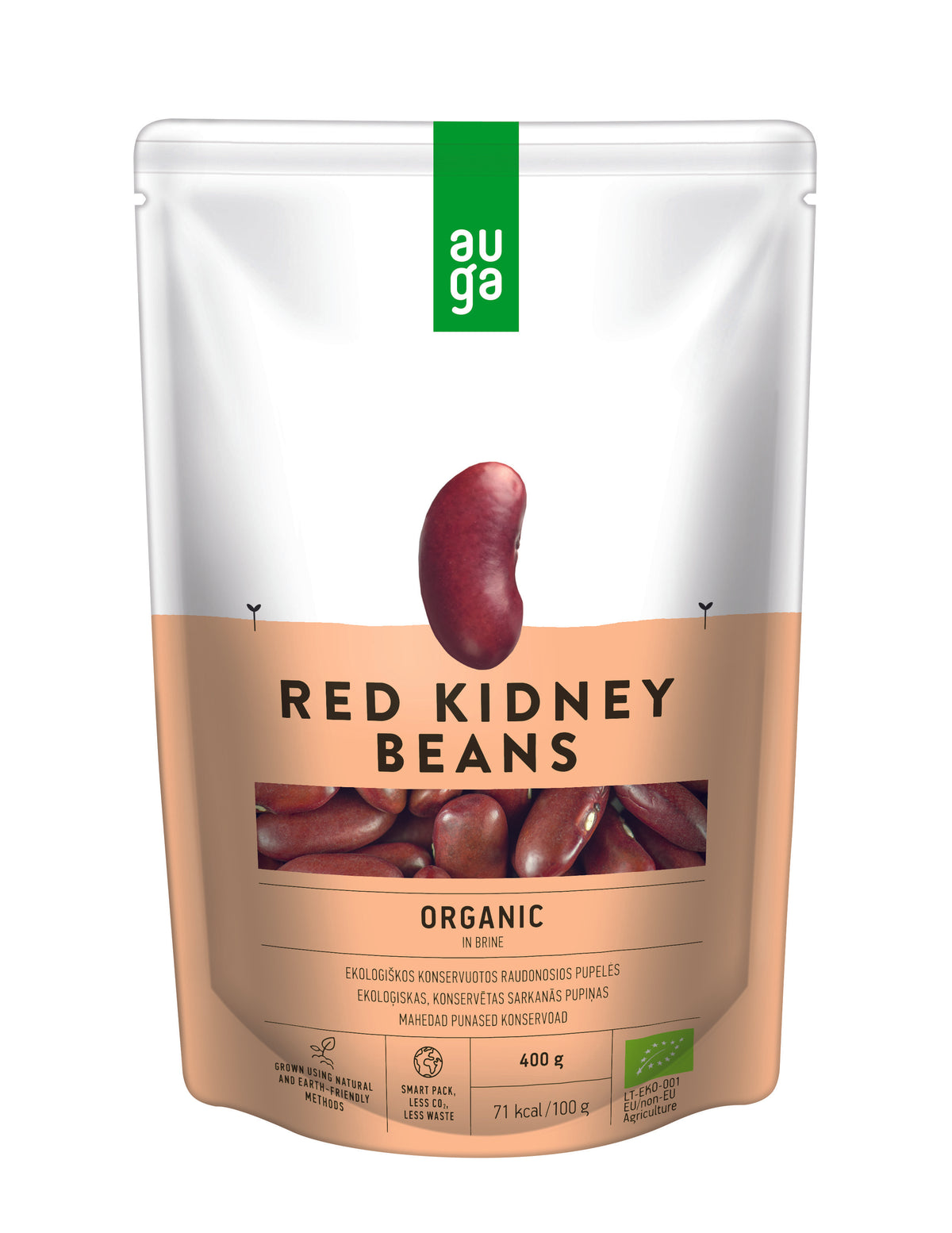 Auga ORGANIC Beans red kidn brine 400 g