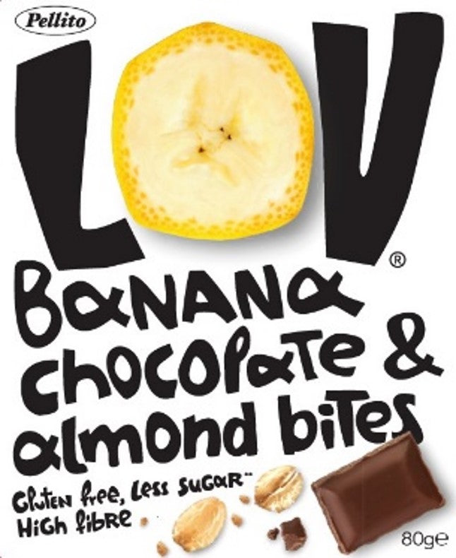 LOV Banana Chocolate &amp; Almond Bites